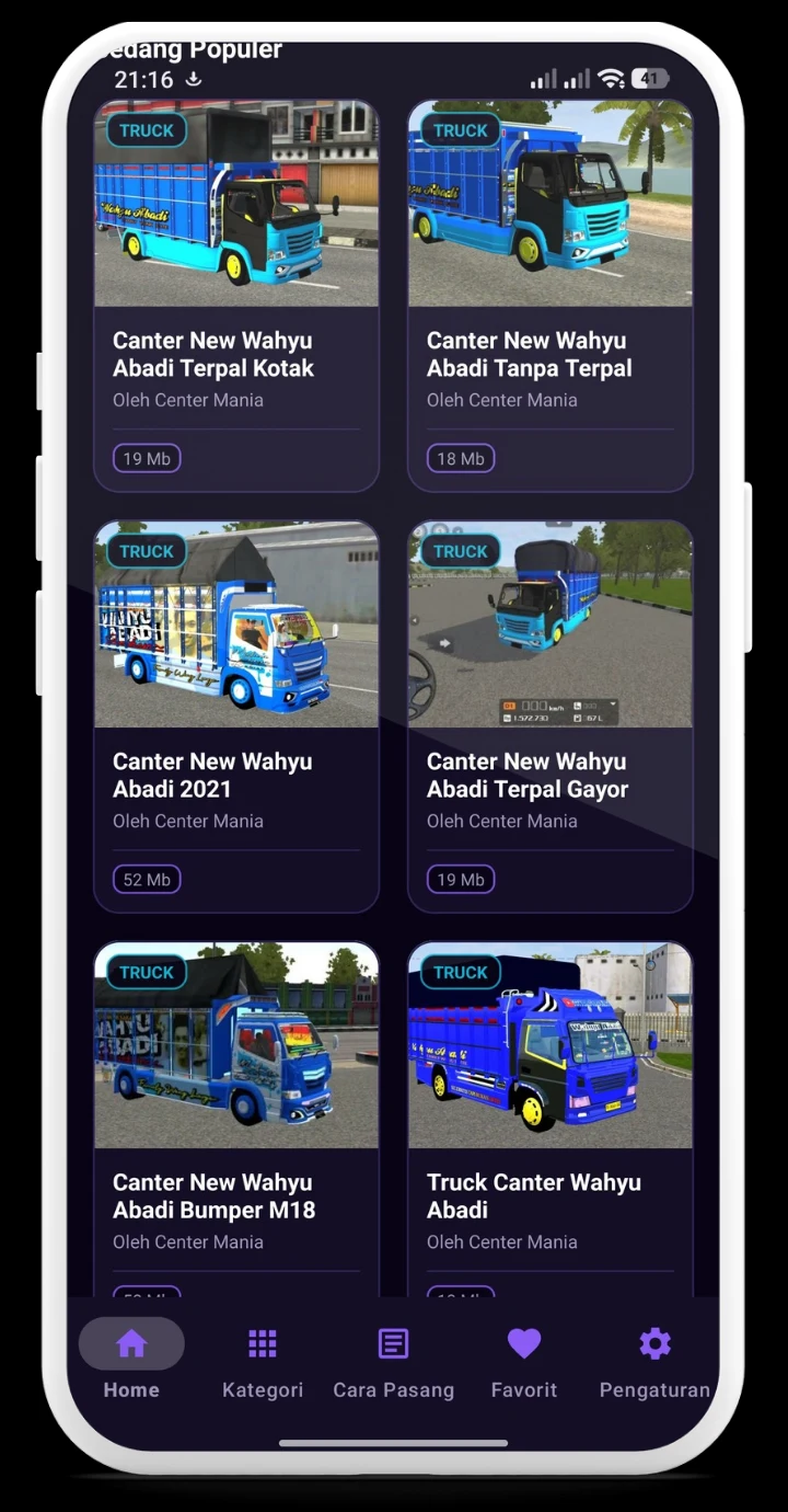 Mod Bussid Wahyu Abadi 2026 screenshot