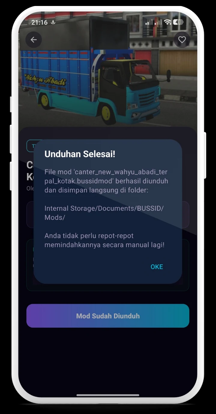 Mod Bussid Wahyu Abadi 2026 screenshot
